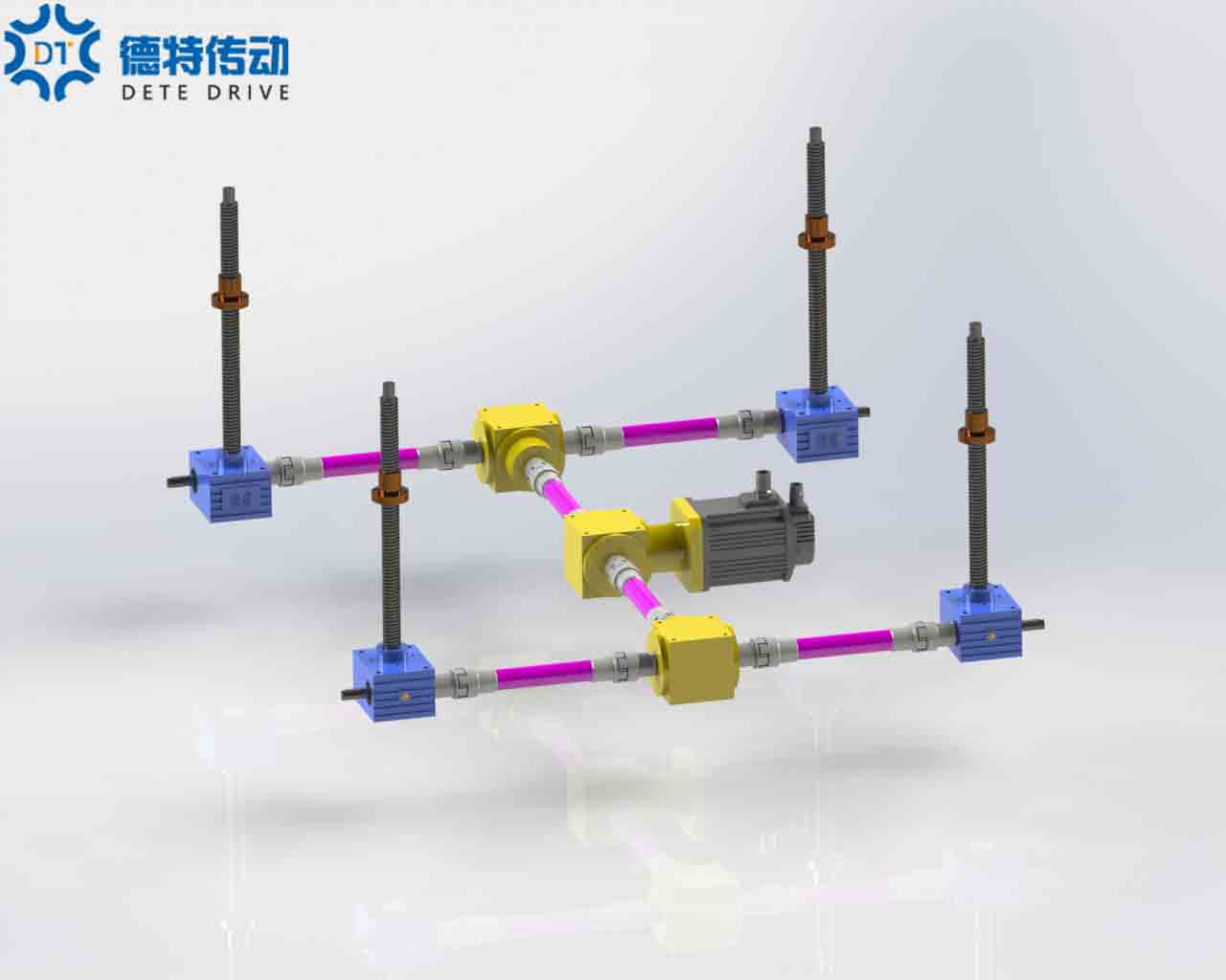 4臺聯(lián)動-H-梯形螺母移動