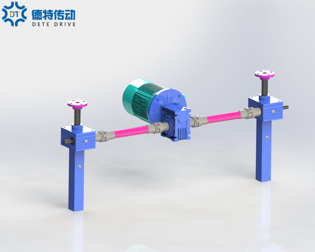 4臺聯(lián)動滾珠絲桿移動4臺